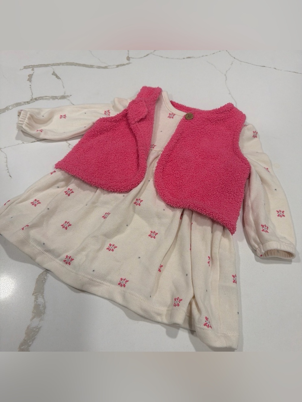 Carter's Hot Pink Fleece Vest for Girls